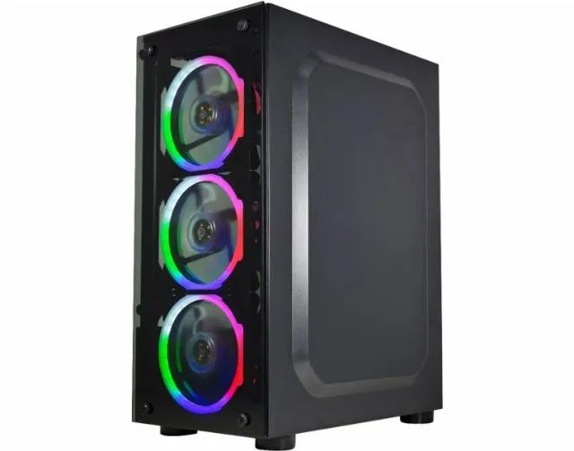 Gabinete Gamer C/ 3 Fans Rgb Elite Multicolor - Cg-10w5 *ENTREGA GRÁTIS* - Foto 2