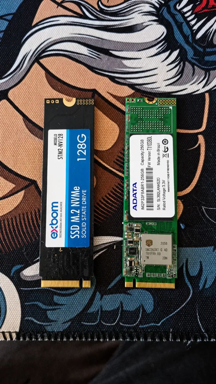 SSD M2 256GB E 128GB - FUNCIONANDO !