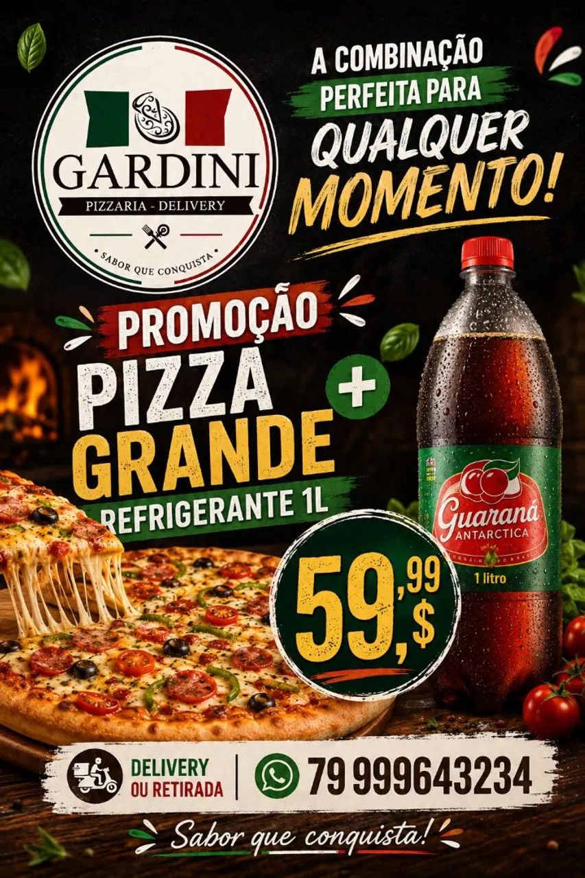 PIZZA Grande + Refrigerante 1l