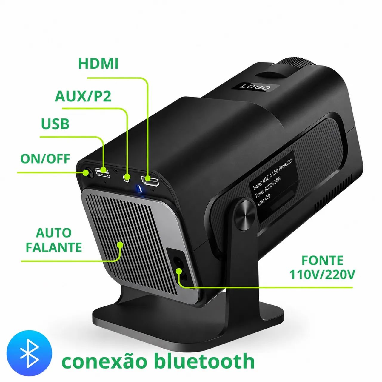 Projetor portátil Smart Cinema  - Foto 4