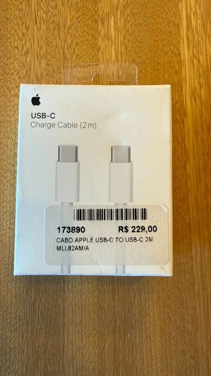 Cabo para recarga com conector USB-C (2m)