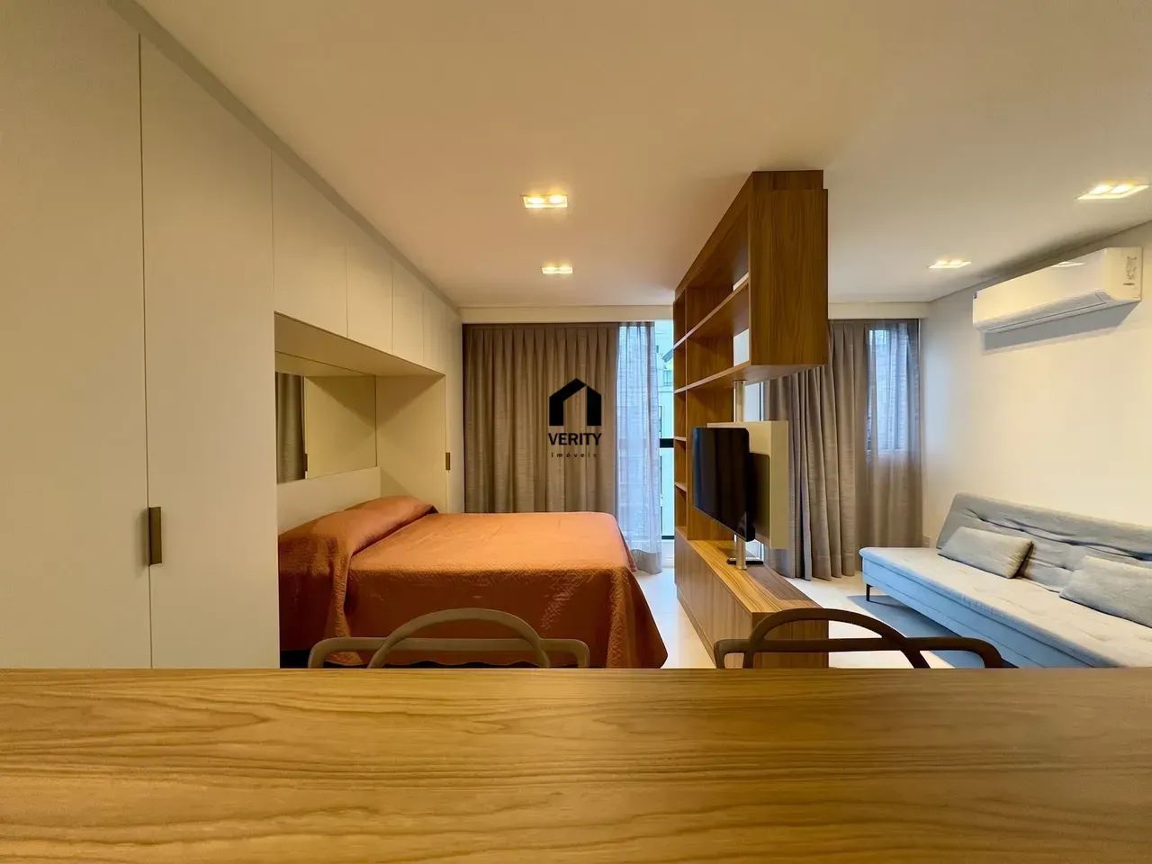 Studio Mobiliado no Viva Trindade | Andar Alto | Próximo à UFSC