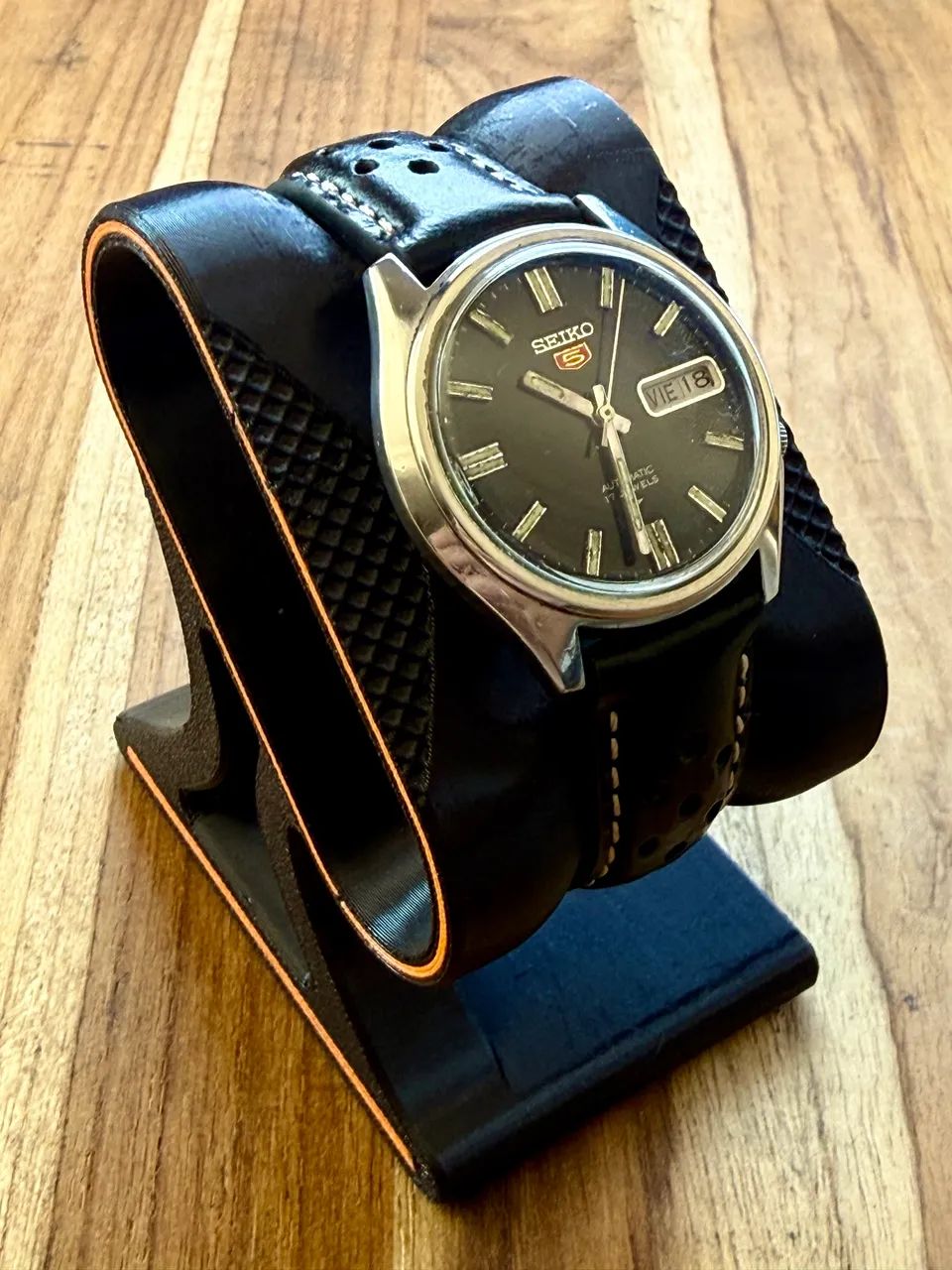 Relógio Seiko 5 Black Dial * - 1988 - Foto 3