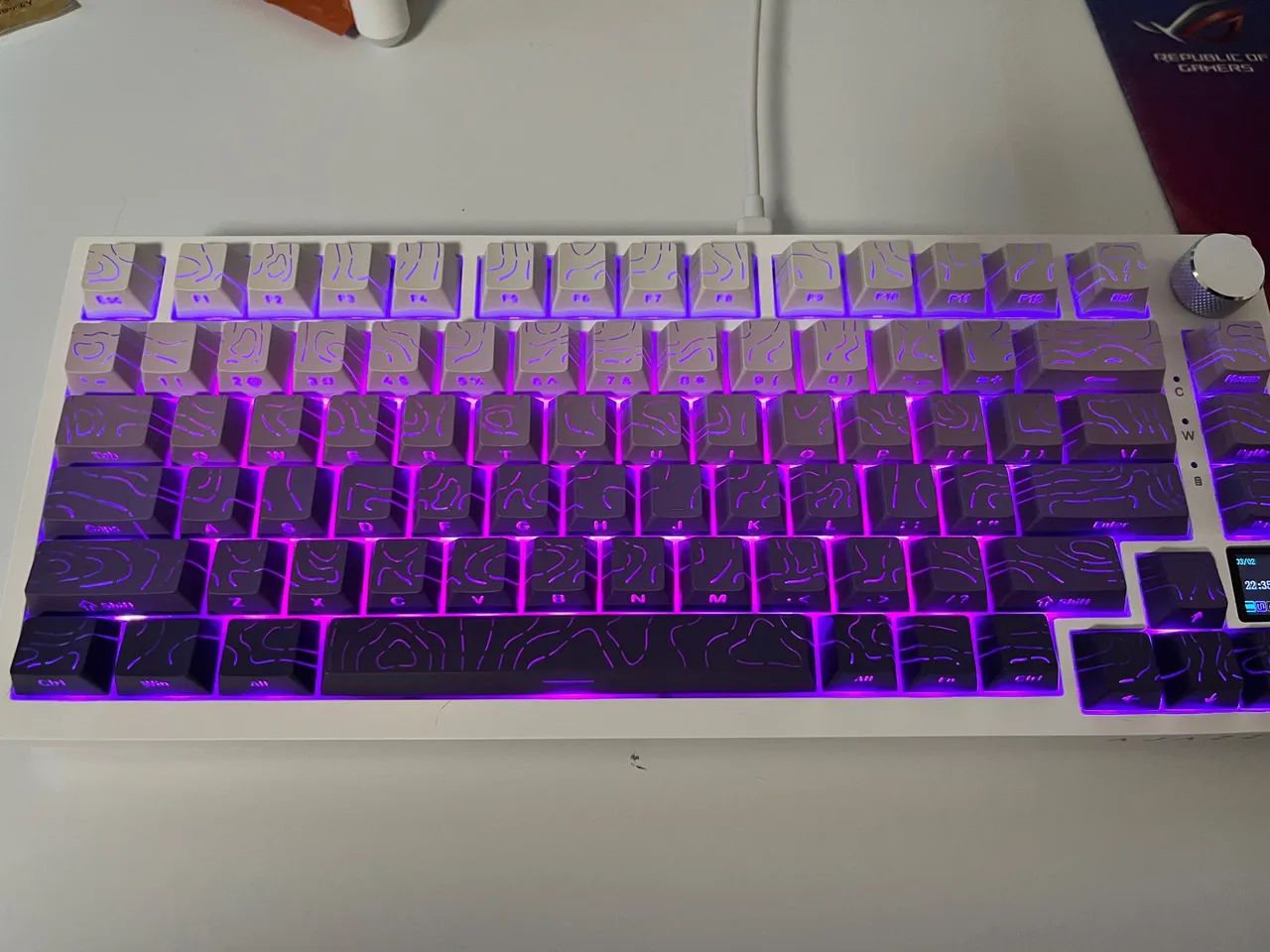 KIT KEYCAPS ROXA - 133 PEÇAS 