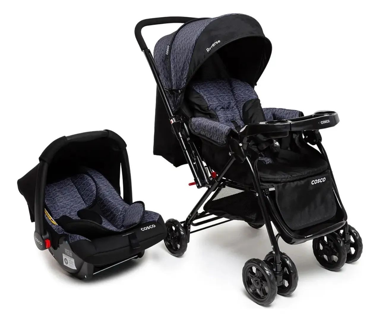 Carrinho e bebê conforto Cosco Kids