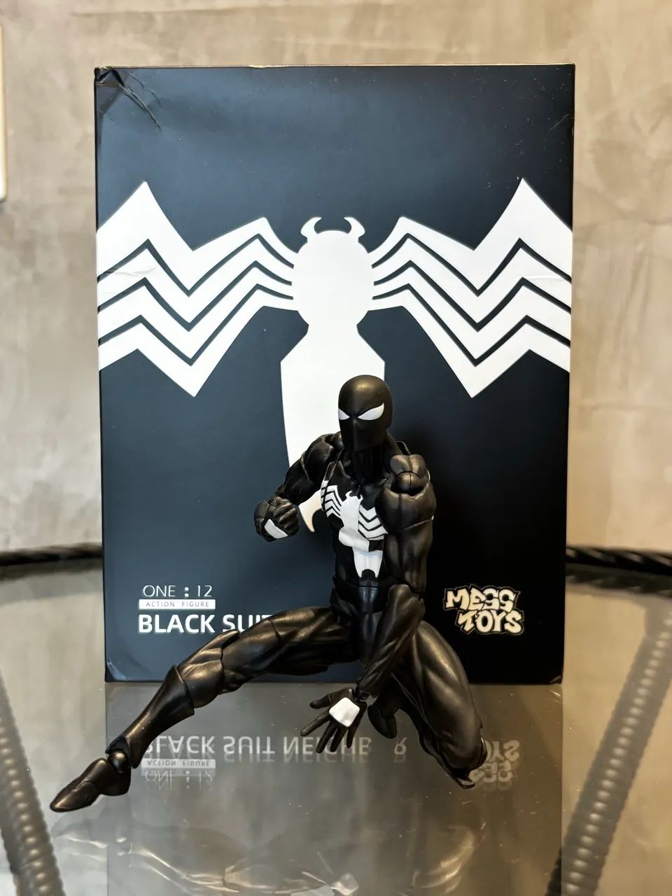 Action Figure - Homem Aranha (Blacksuit Spiderman) Mess Toys