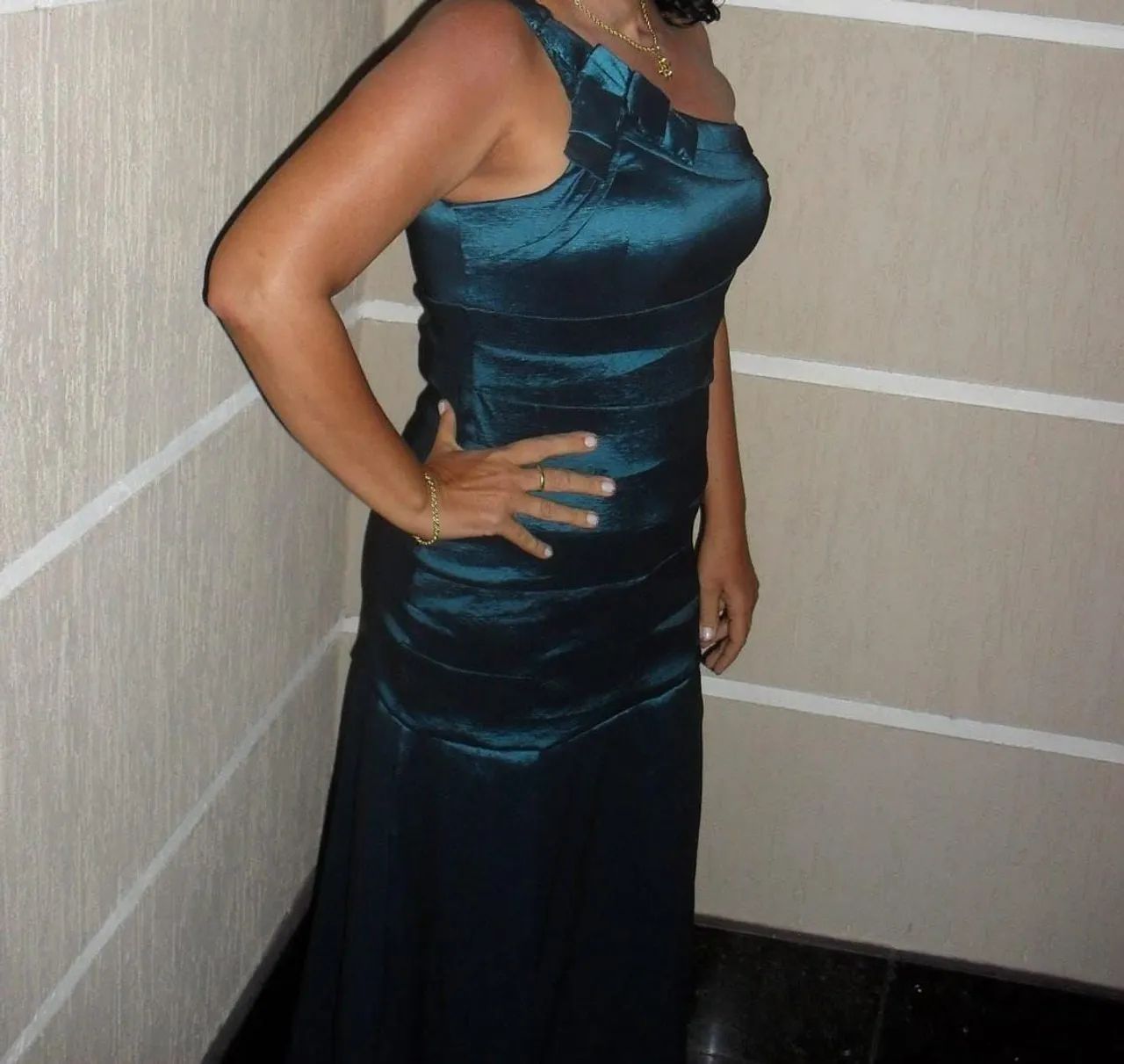 Vestido longo VERDE - M/G(40/42). 