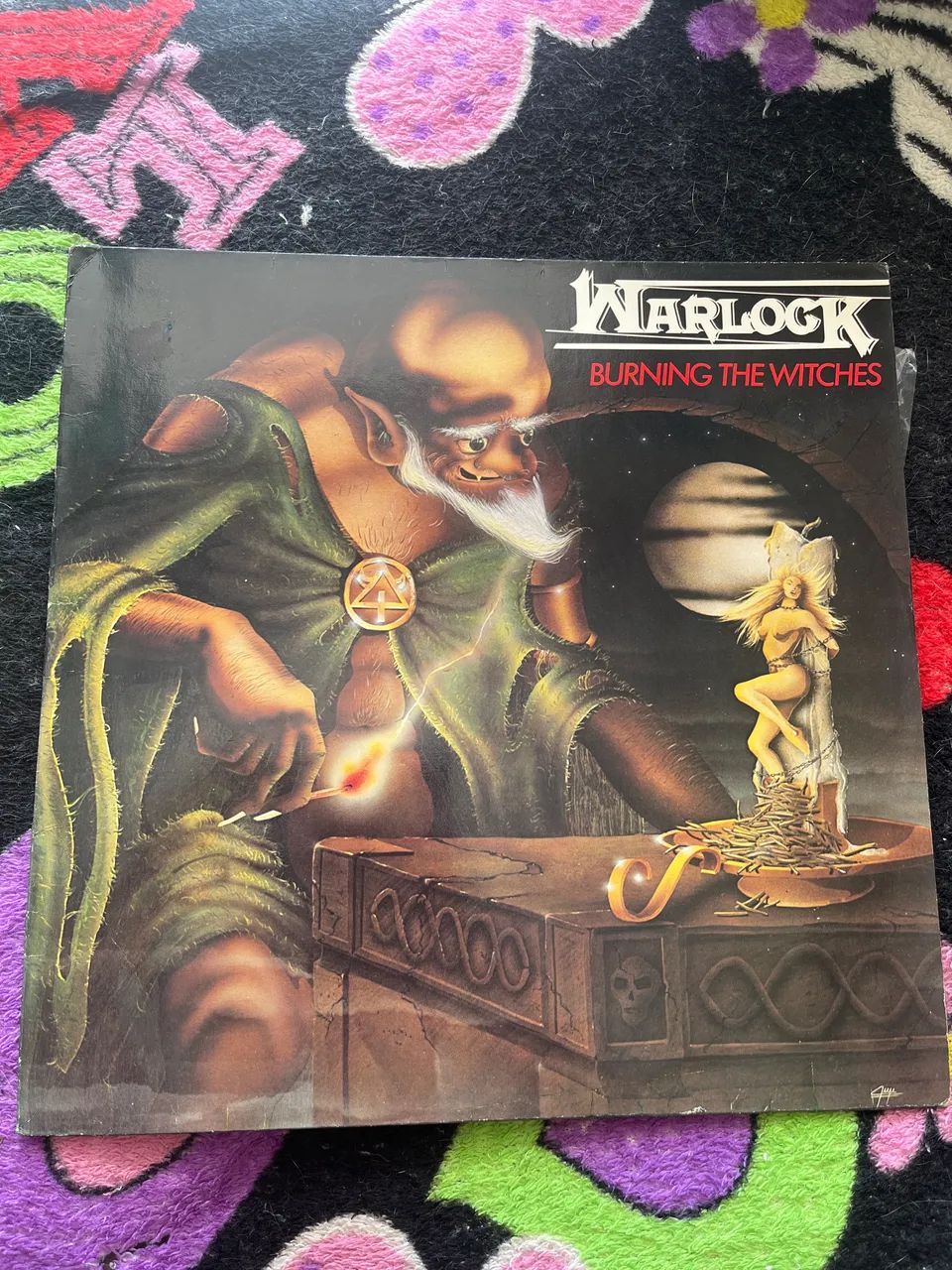 Lp Warlock - Burning the witches - IMPORTADO E DE ÉPOCA! 