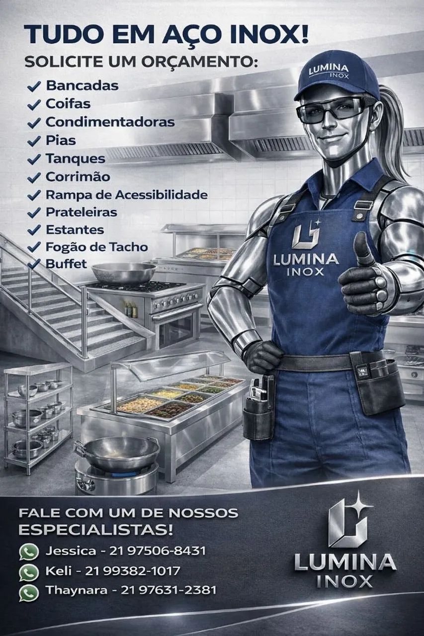 Fábrica de mobília em inox 