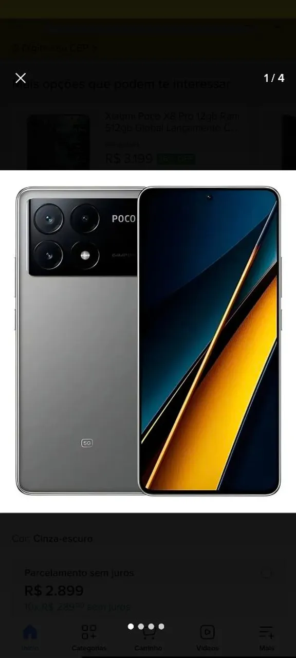 POCO F5 / Redmi Note 12 Turbo - versão 16GB + 1TB, exclusiva, não