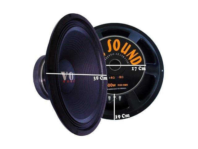 Alto Falante Vox Sound 15 Vx 600 St 600w 300 Rms 8 Ohms