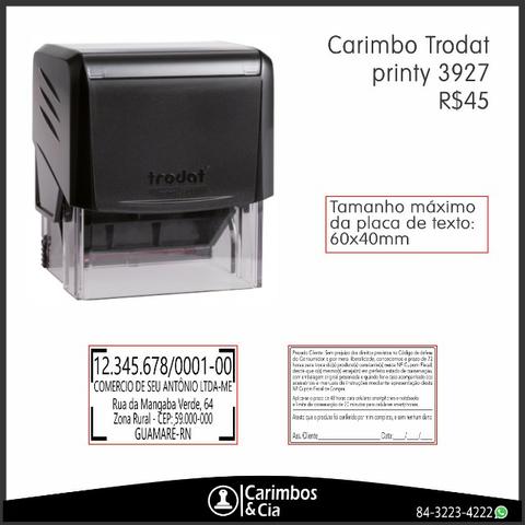 Carimbo Cnpj Automático 60x40cm Trodat