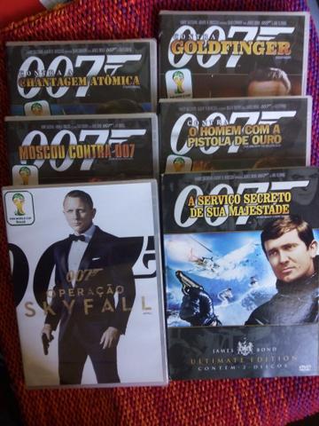 Dvd's 007 (23 reais cada)