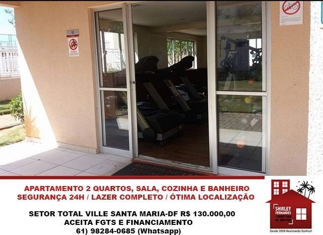 Excelente Apartamento 2 Quartos Setor Total Ville-DF - Foto 7