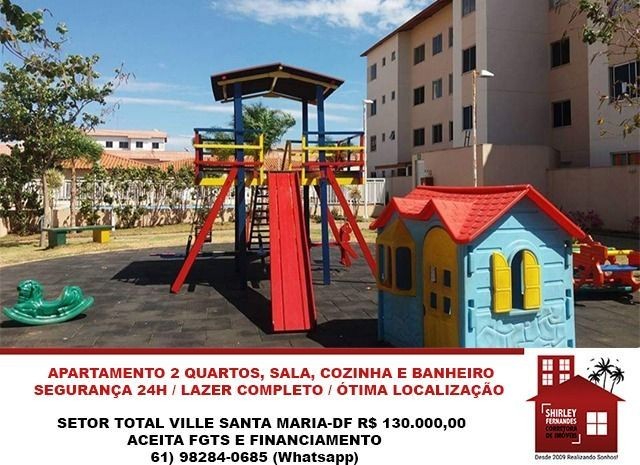 Excelente Apartamento 2 Quartos Setor Total Ville-DF - Foto 8