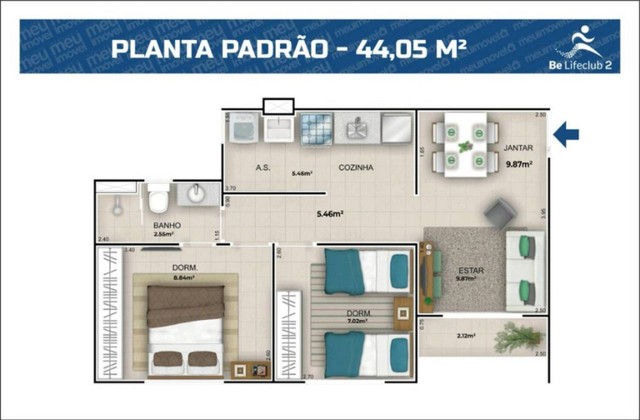 Apartamento para venda com 58 metros quadrados com 2 quartos em Turu - São Luís - Maranhão - Foto 13