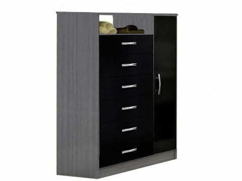 Comoda Padua Gris.Preto Até 12x - Foto 2