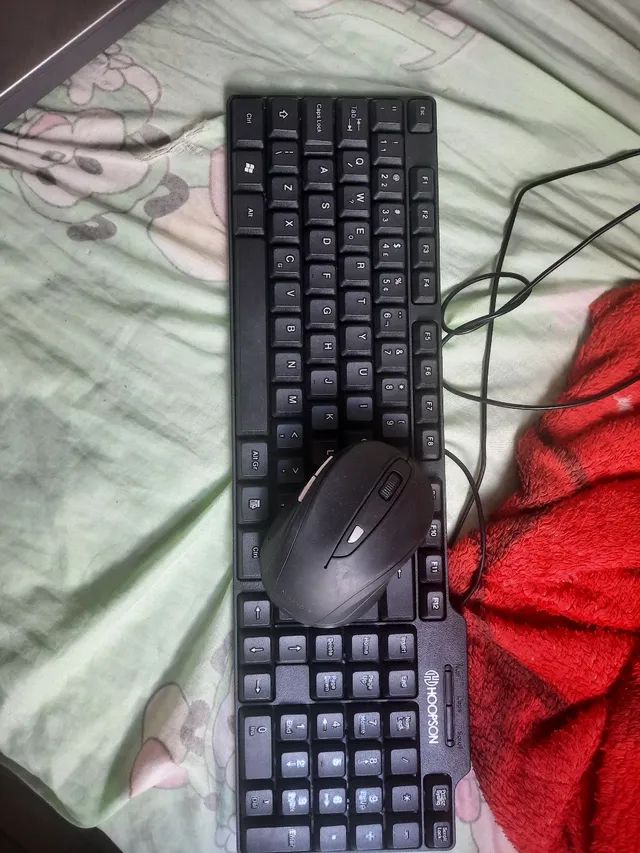 Mouse sem fio e teclado da Hoopson