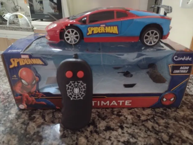 Carrinho De Controle Remoto Do Homem Aranha Com Pendal