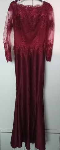 Olx hot sale vestido marsala