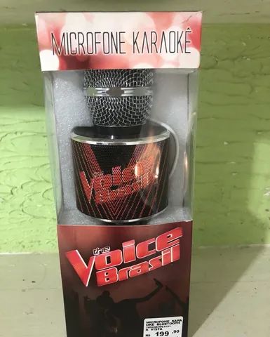Vendo esse Microfone Karaokê Bluetooth The Voice Brasil (semi-novo) - Foto 2