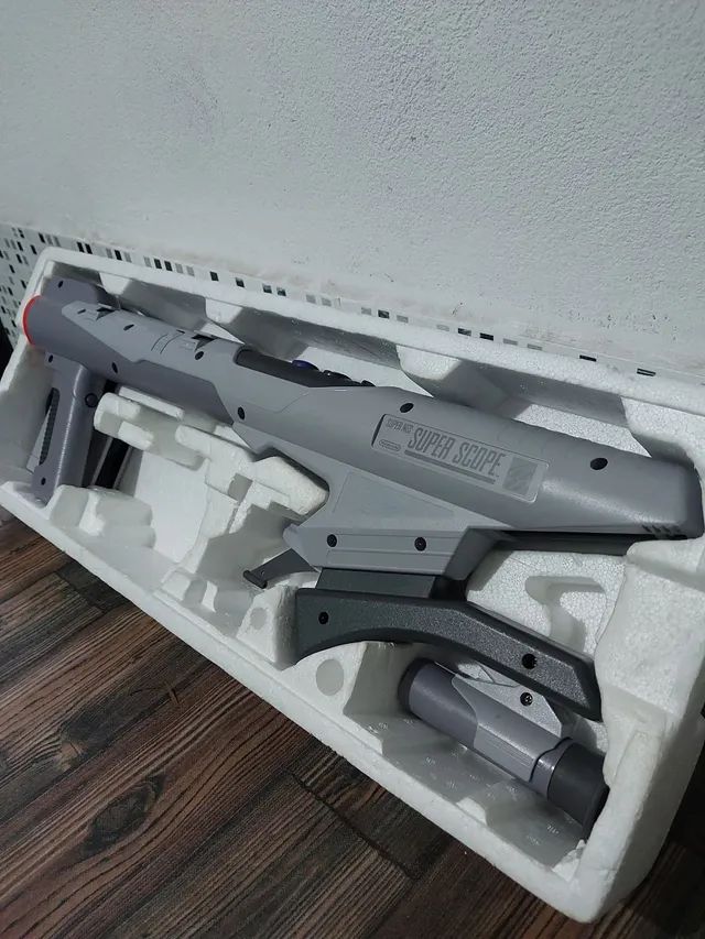 Scope super Nintendo na caixa original não acompanha cartucho de jogos  - Foto 4