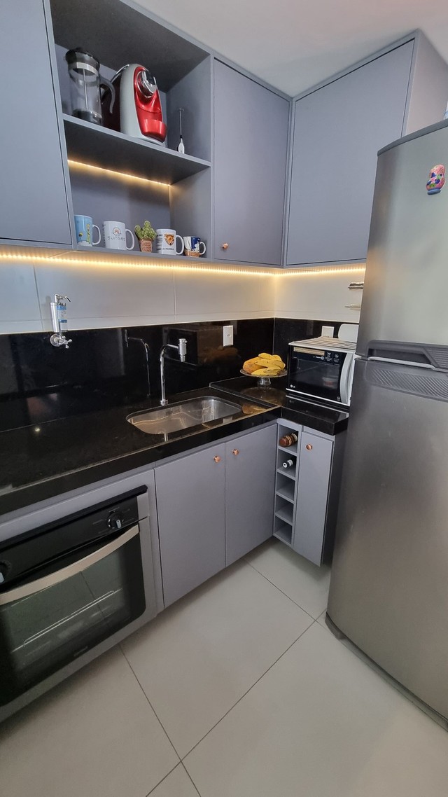 Vendo apartamento 2 quartos um rua do mar do Bessa Porteira Fechada - Foto 2