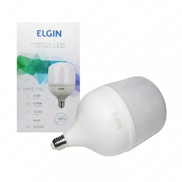 Lâmpada Led Super 65w Branco Frio E27 E40 Alta Potência Bivolt
