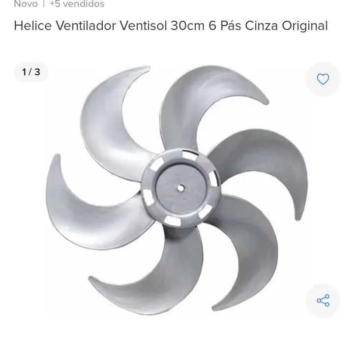 Hélice ventilador Ventisol 30cm