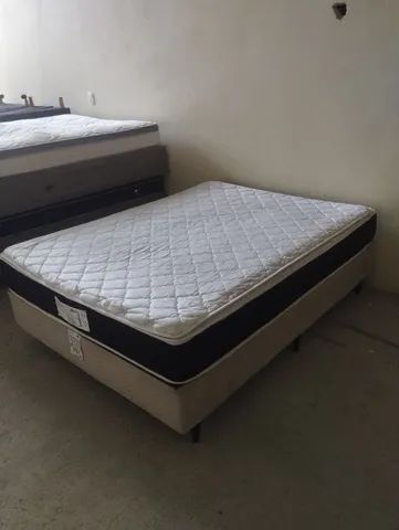 Vendo cama box de casal colchão de molas ensacadas ENTREGO DEPENDENDO LOCAL  - Foto 2