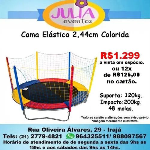 Pula pula 244 cm Completa colorida