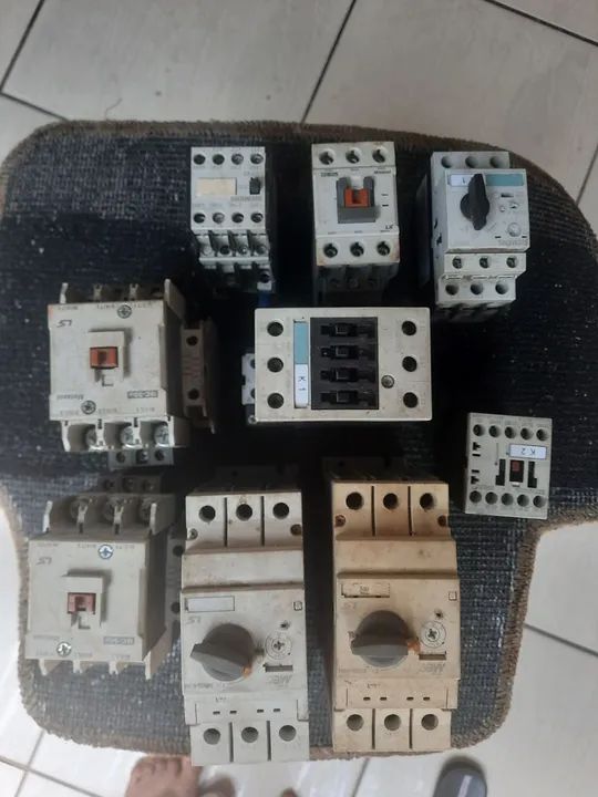 Contactores e disjuntor motor 1