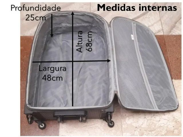 Mala de viagem grande 32 kg - Foto 2
