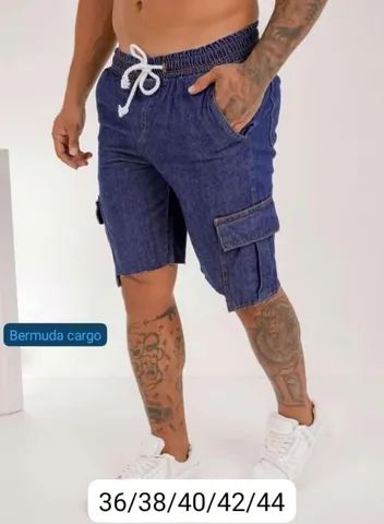Short jeans masculino 