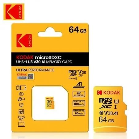 Cartão de Memória 64gb Kodak Flash 4k MicroSD