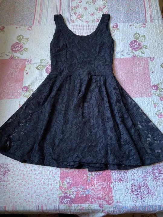 Vestido Preto Rendado 