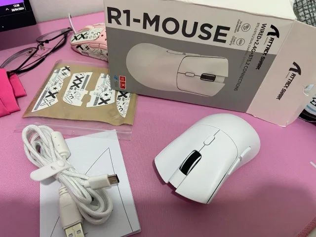 Mouse Gamer Attack Shark R1 Sem fio ( Novo ) Entrega gratis 