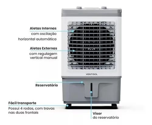 Climatizador Clin35 Pro 35L 150W - Ventisol **novo na caixa** - Foto 2