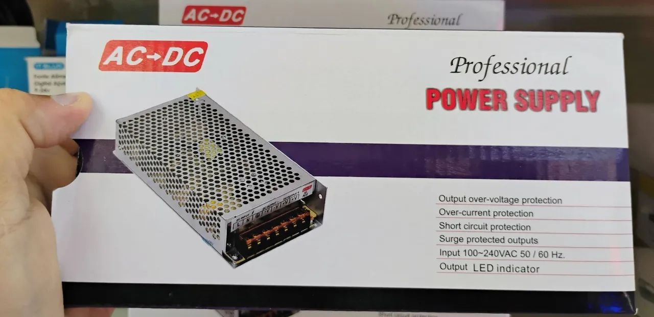 FONTE CHAVEADA 12V 15A REF: S-180-12 T1215A