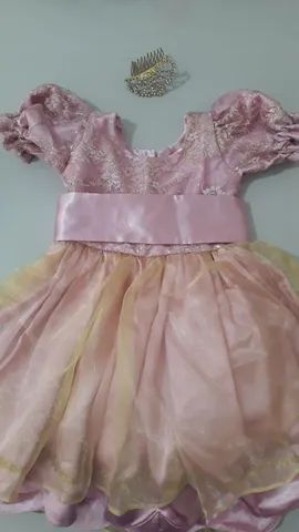 Vestido de Luxo 1 ano com sapato