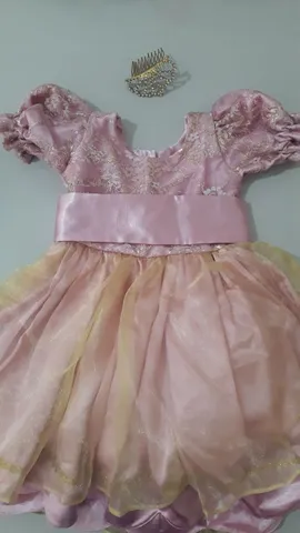 Vestido de Luxo 1 ano com sapato