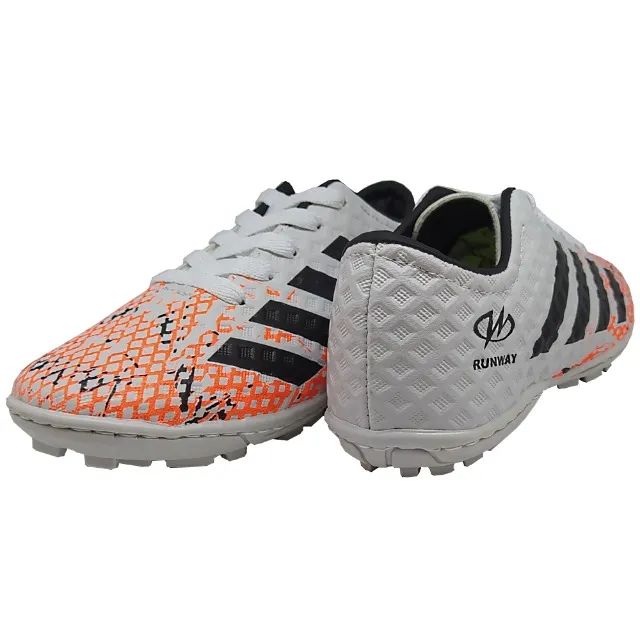 Chuteira Society Futebol de Grama Sintética Runway Branca - Foto 4