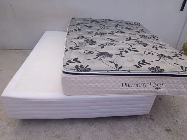 Cama em excelente estado, colchão e base, colchão de molas ensacadas  - Foto 3