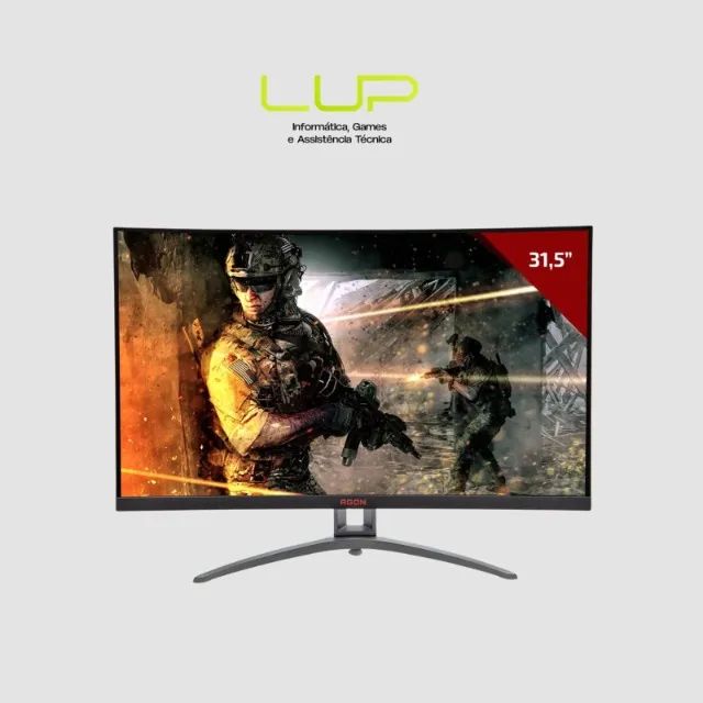 Monitor Gamer Curvo AOC Agon 32 Pol , Full HD, 165 Hz, 1ms, (Novo Lacrado/loja física)