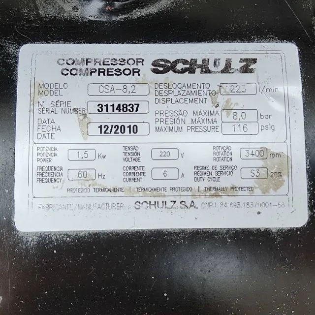 Compressor de Ar Schultz  - Foto 2
