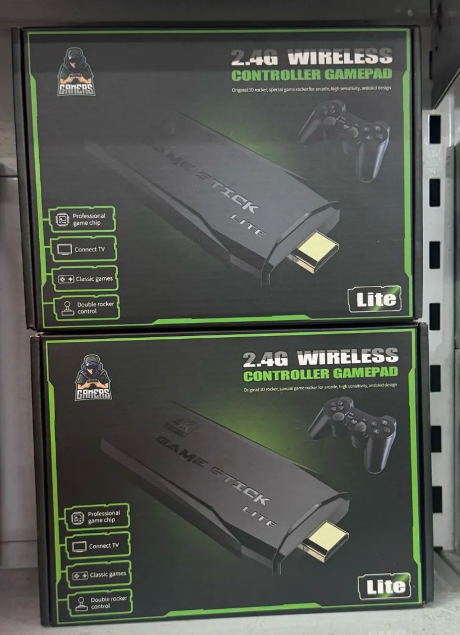Game Stick 10mil jogos Controle Wireless 2.4G para PC e Android - Game Stick Lite