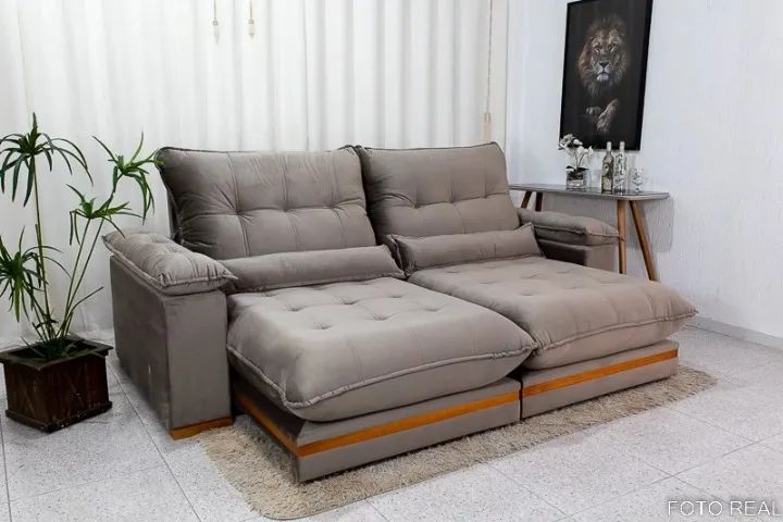 Sofá Retrátil e Reclinável Ibis 2,30m. Pronta Entrega. - Foto 3