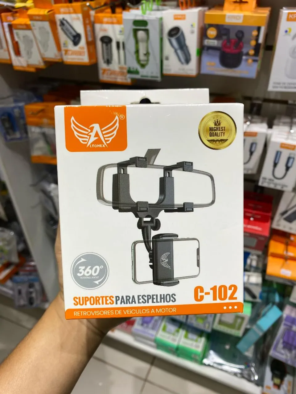 Suporte para Espelho do Carro - LTOMEX C-102