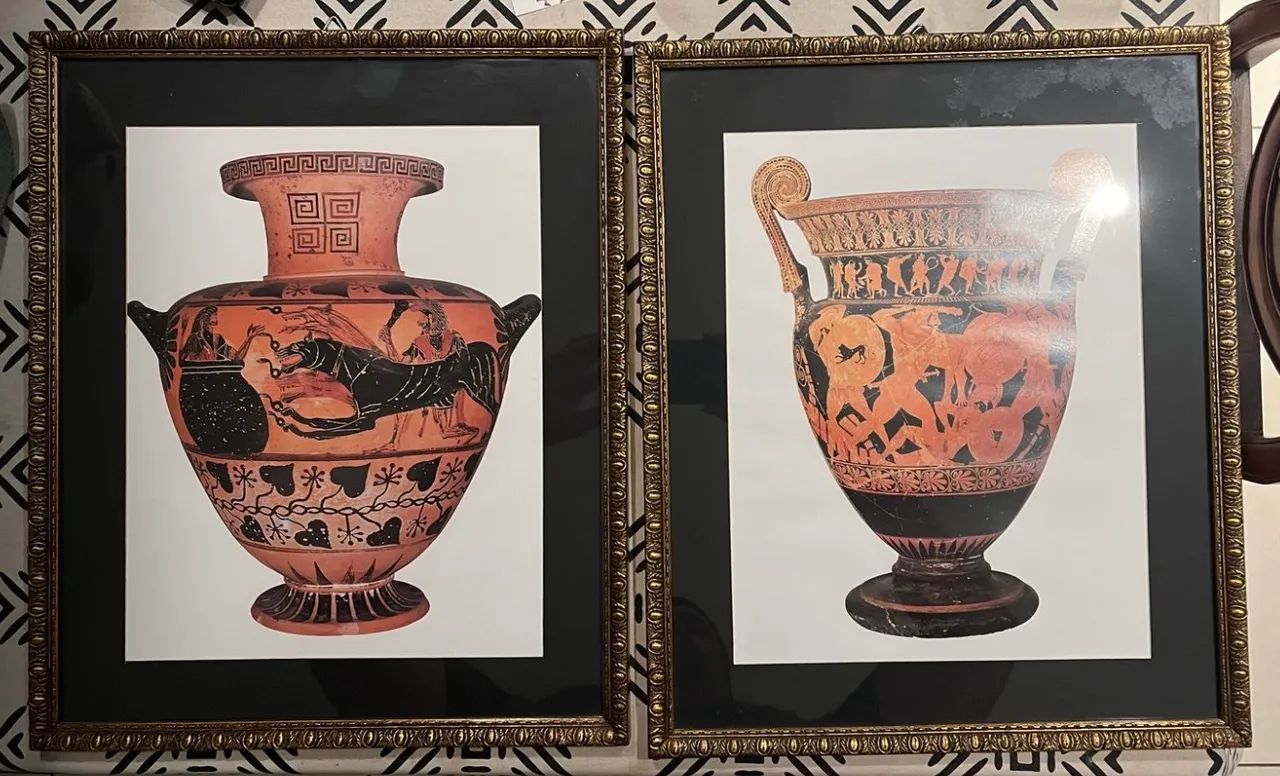 Par de Quadros com Vasos Gregos
