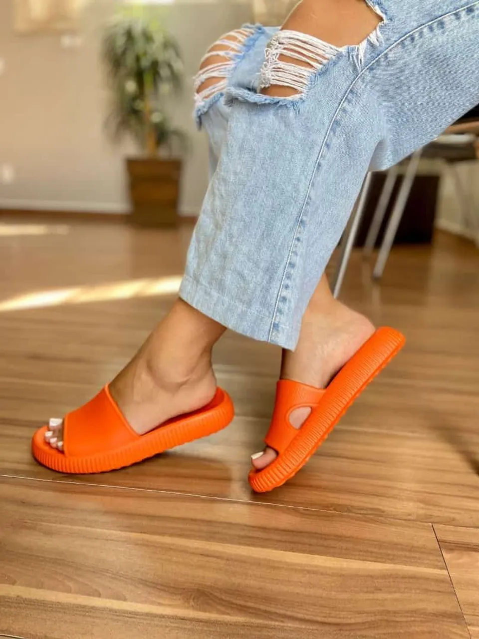 Chinelo Slide Laranja